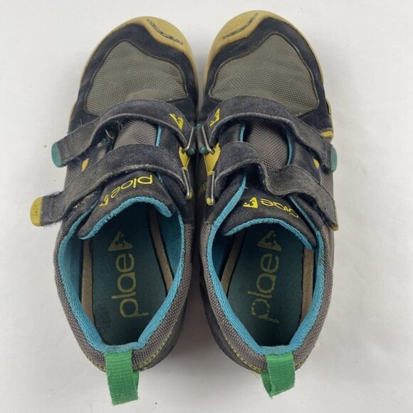 Plae Sneaker Shoes Kids Youth 2.5 TY Steel Blue Slip On Hook And Loop Closure - Picture 7 of 10